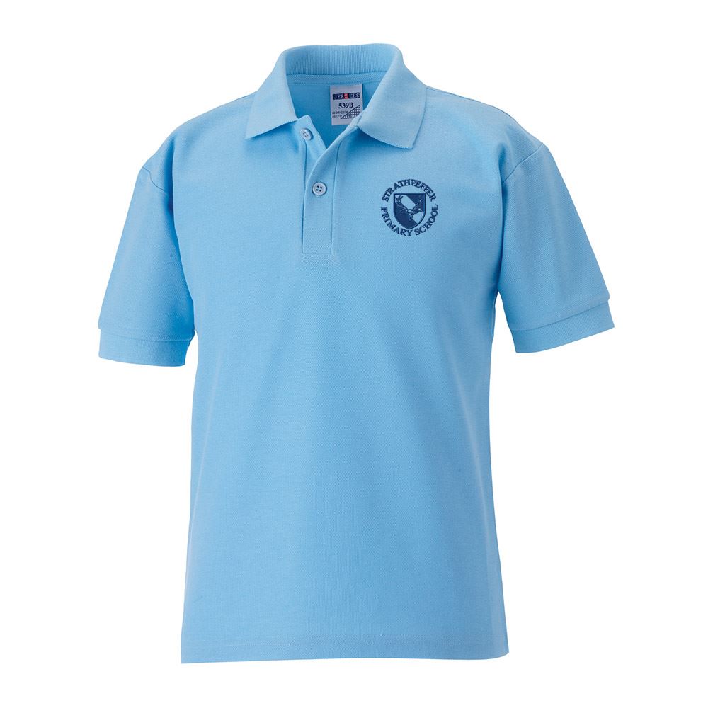 Strathpeffer Primary Poloshirt Sky