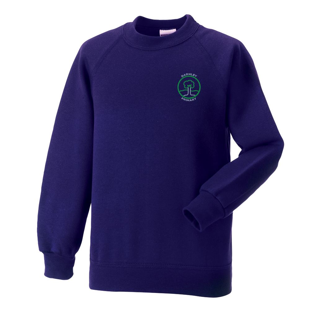 Darnley Primary Crew Neck Sweatshirt Purple