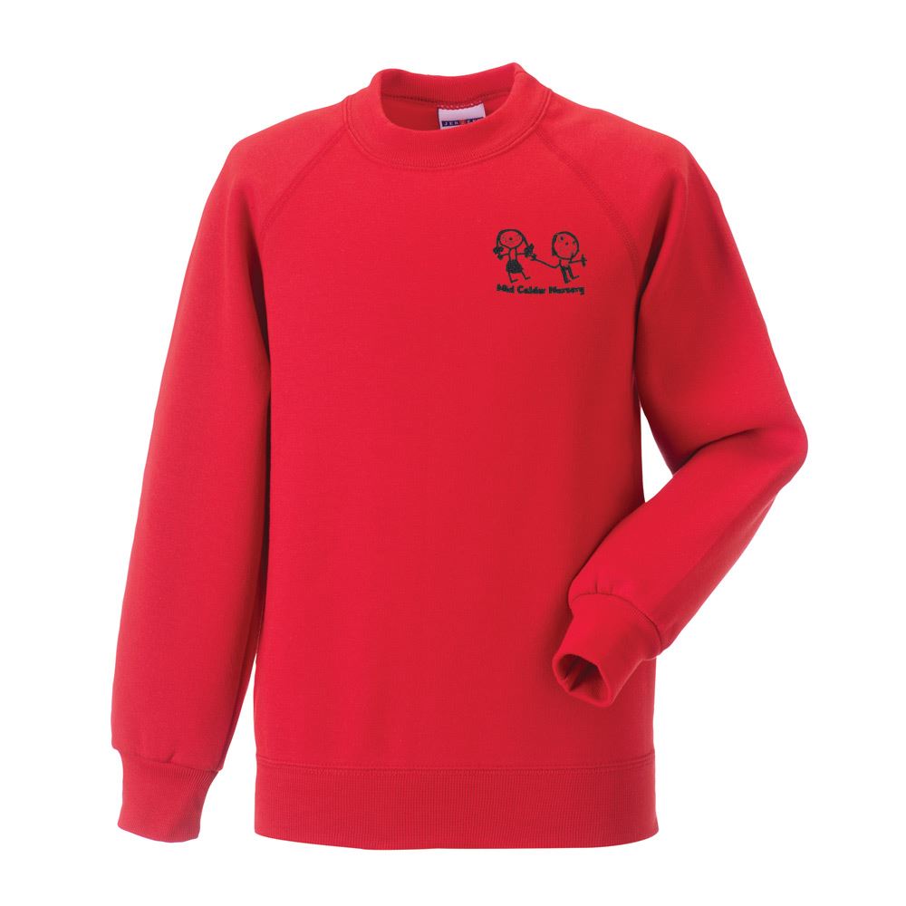 Mid Calder Nursery Crew Neck Sweatshirt Red