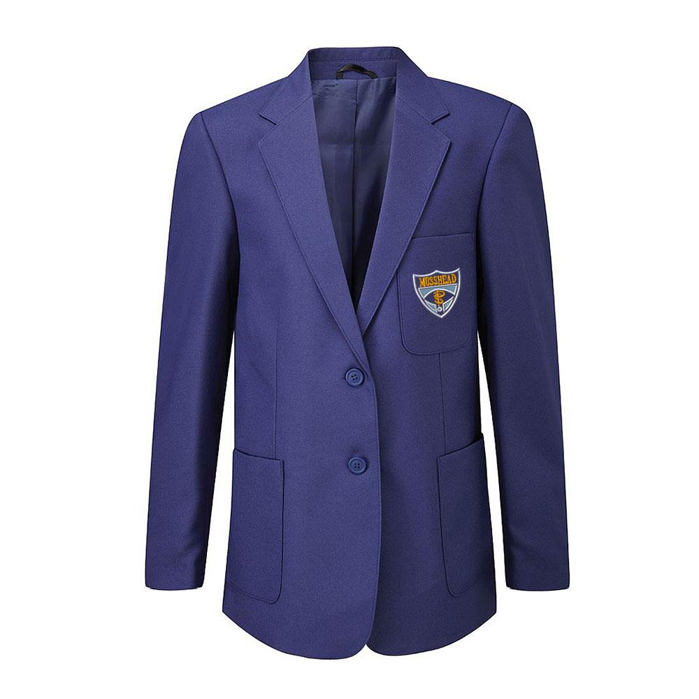 Mosshead Primary Girls Poly Blazer Royal