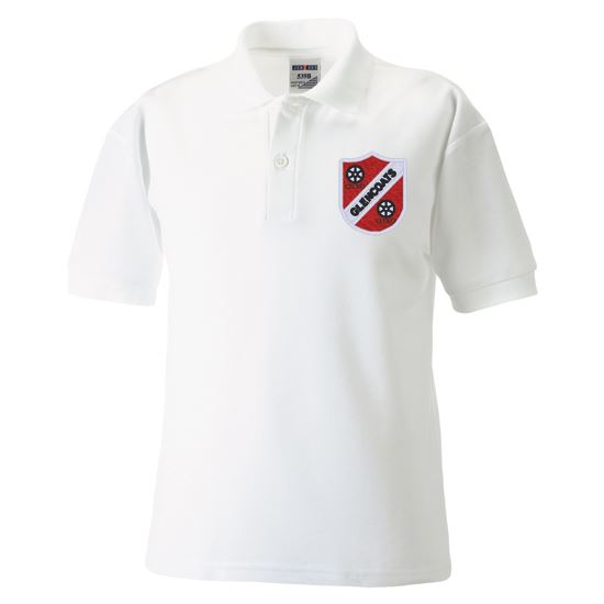Glencoats Primary Poloshirt White