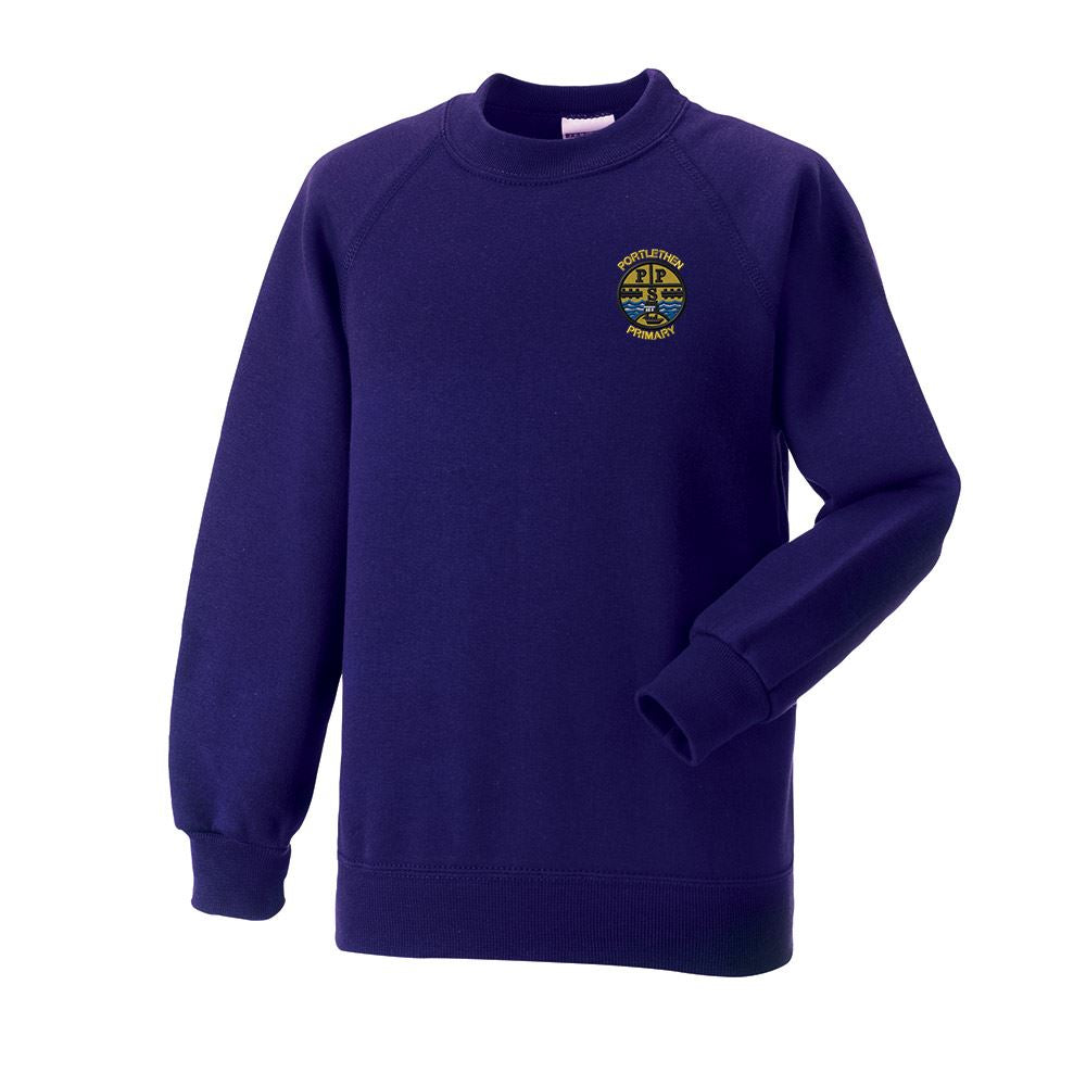 Portlethen Primary Crew Neck Sweatshirt Purple