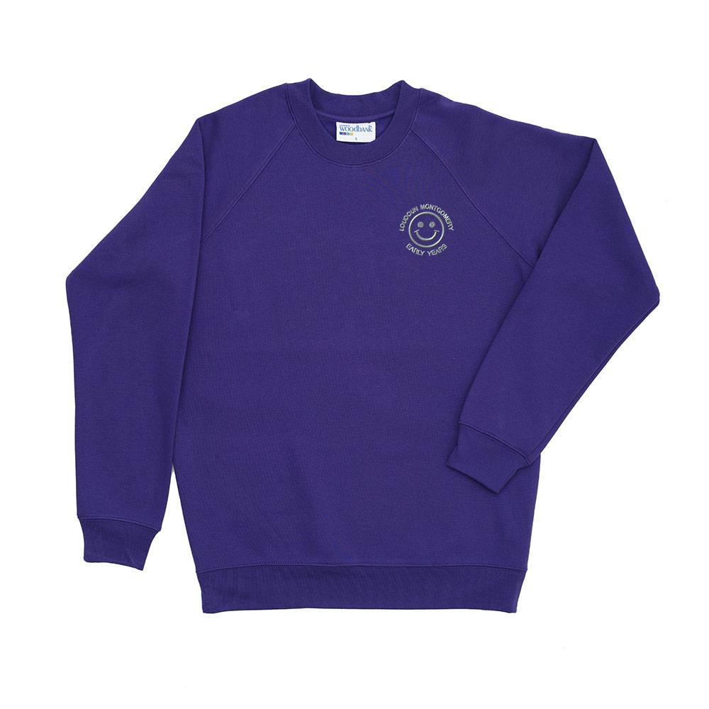 Loudoun Montgomery Early Years Crew Neck Sweatshirt Purple