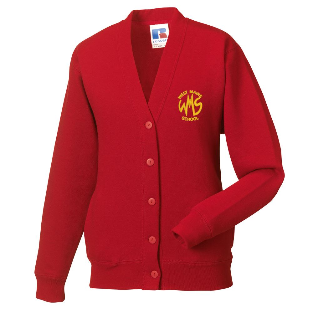West Mains Sweat Cardigan Classic Red