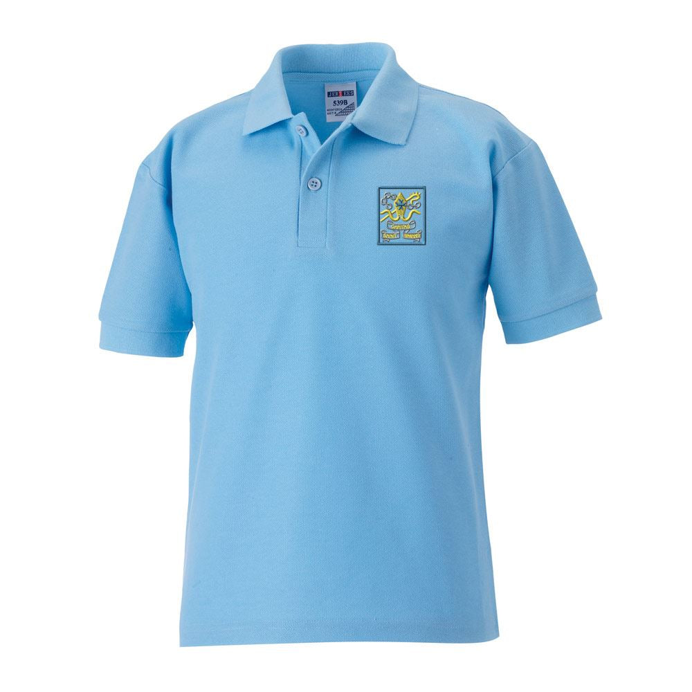 St Ninians Primary Poloshirt Sky