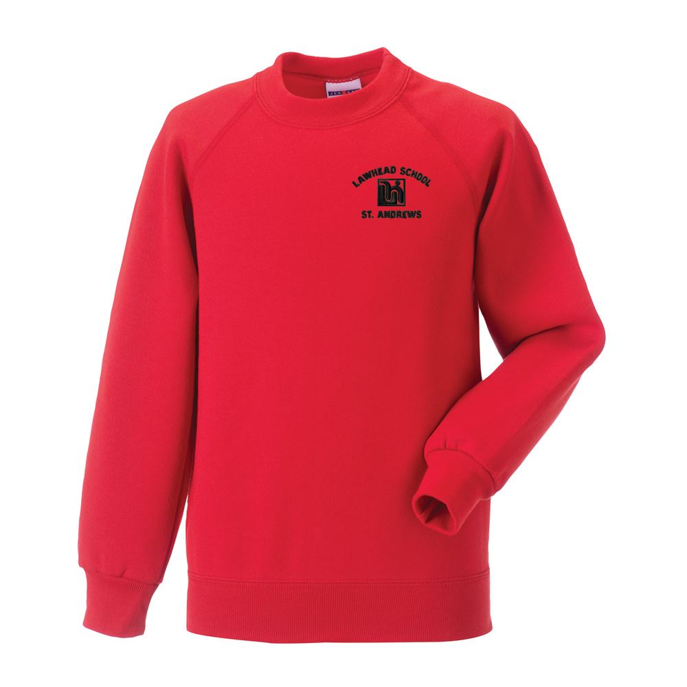Lawhead Primary School Crew Neck Sweatshirt Red