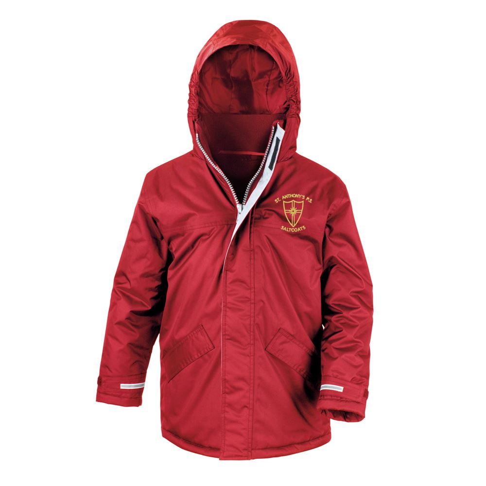 St Anthonys Primary Saltcoats Core Kids Winter Parka Red