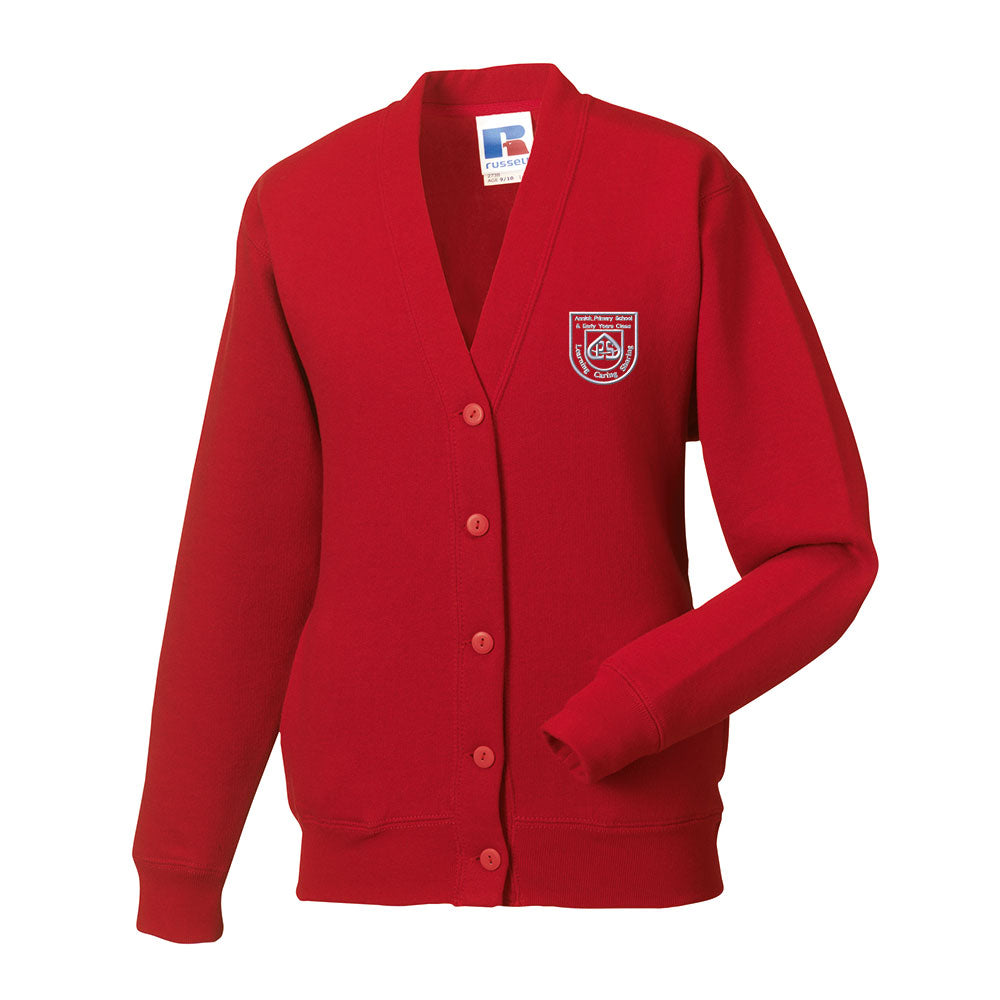 Annick Primary Sweat Cardigan Red