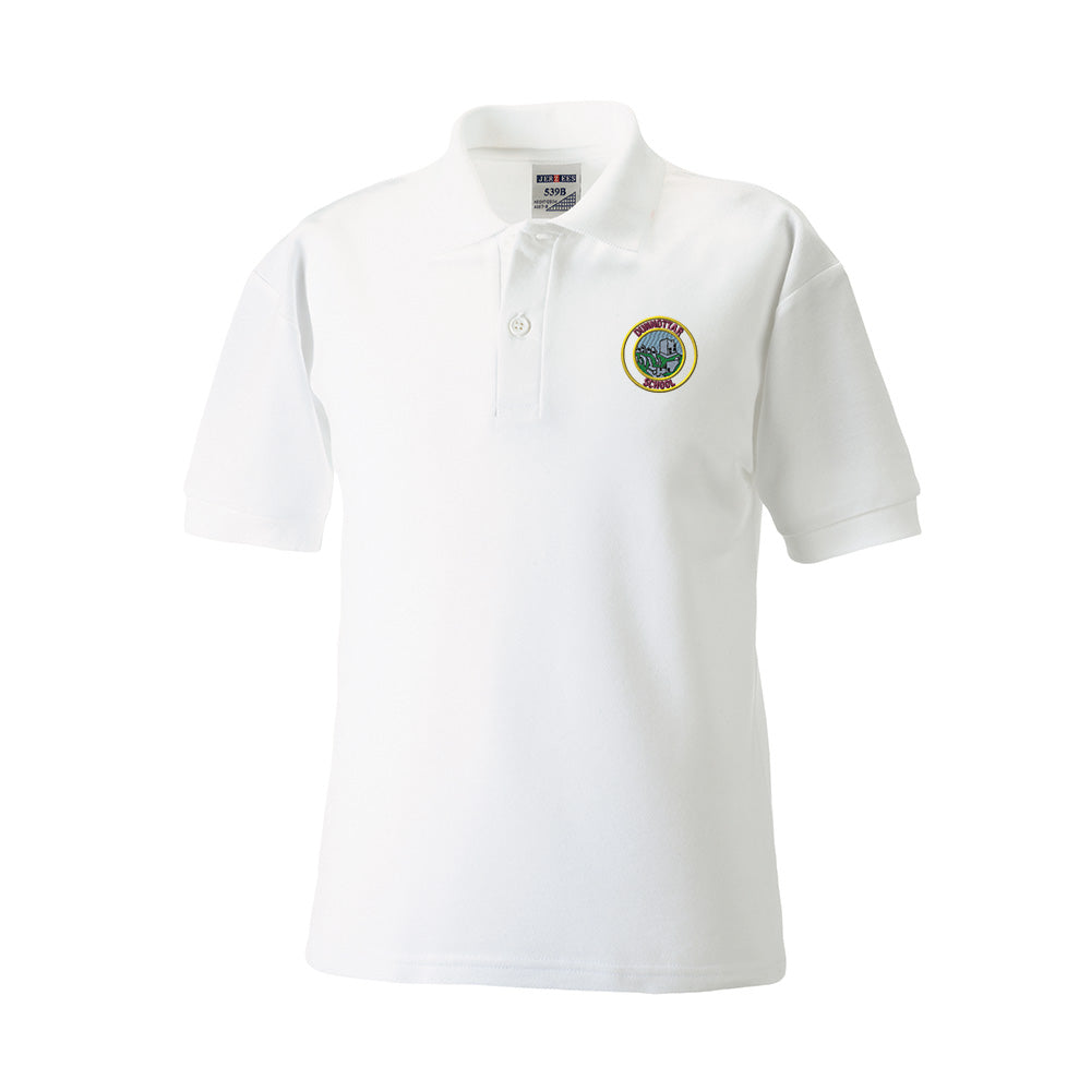 Dunnottar Primary Poloshirt White