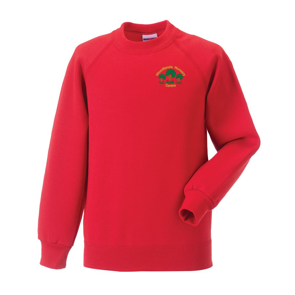 Woodlands Nursery Crew Neck Sweatshirt Bright Red