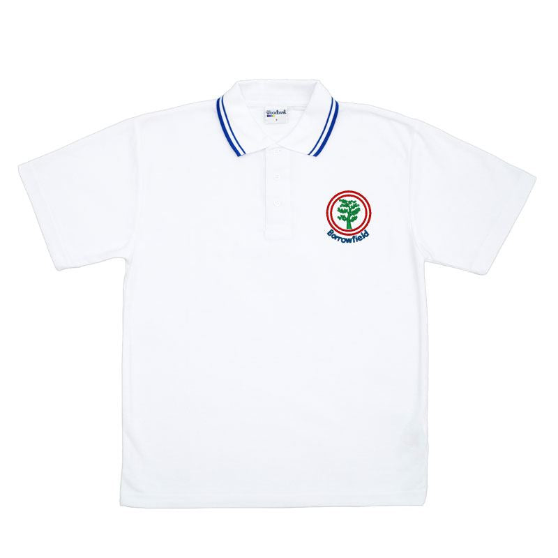 Borrowfield Primary Trimmed Polo White/Royal