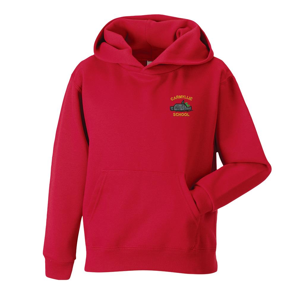 Carmyllie Primary Hooded Sweatshirt Red