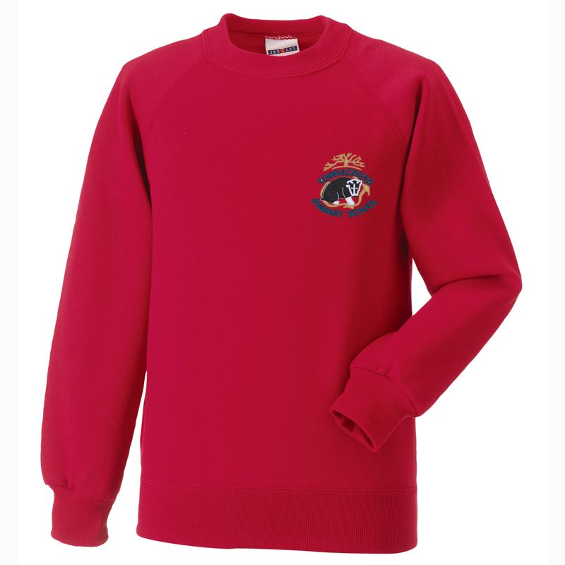 Tomnacross Primary Crew Neck Sweatshirt Red