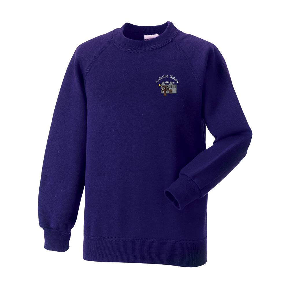 Arduthie Primary Crew Neck Sweatshirt Purple