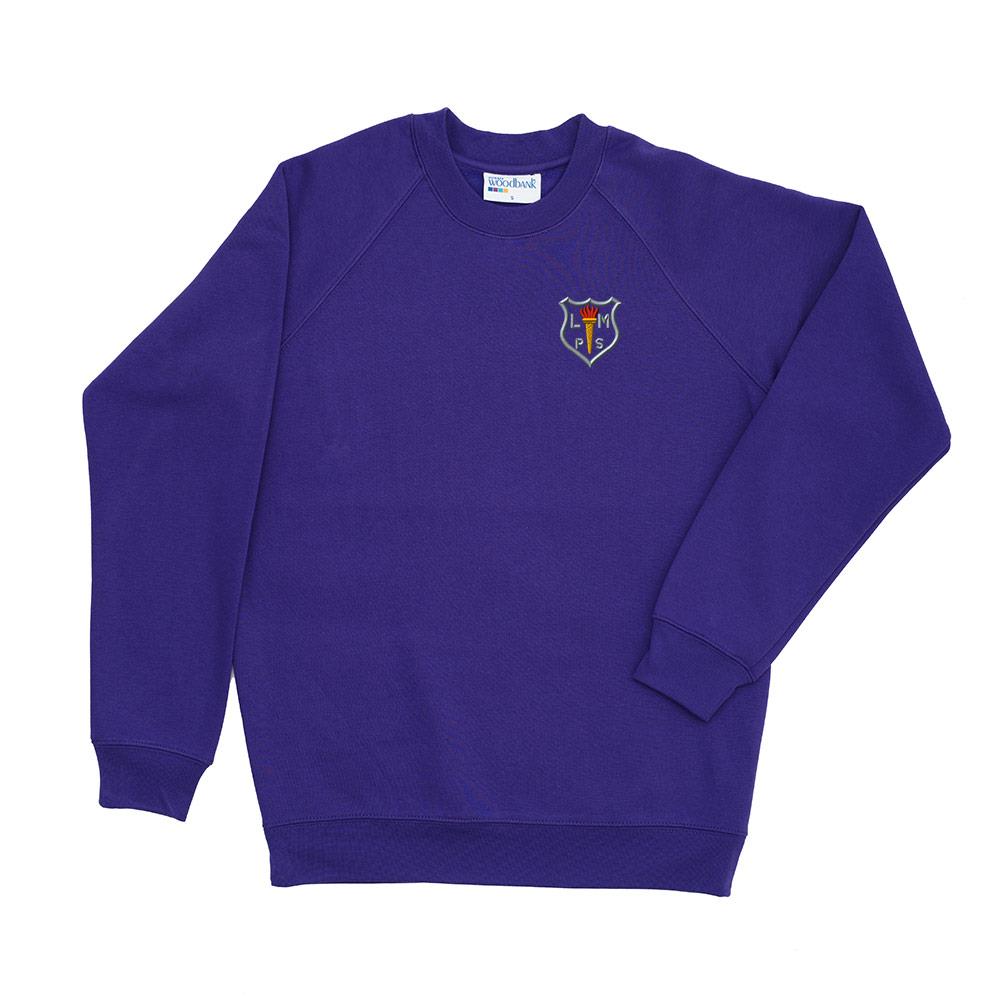 Loudoun Montgomery Primary Crew Neck Sweatshirt Purple