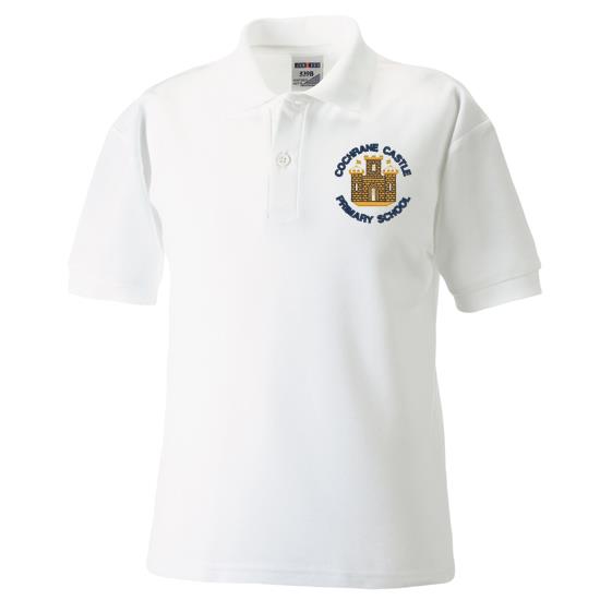 Cochrane Castle Primary Poloshirt White