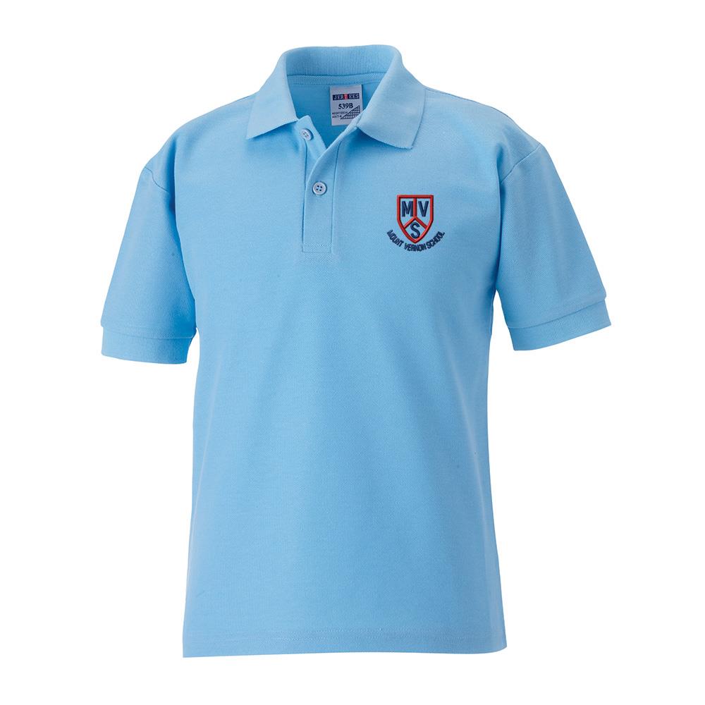 Mount Vernon Primary Poloshirt Sky