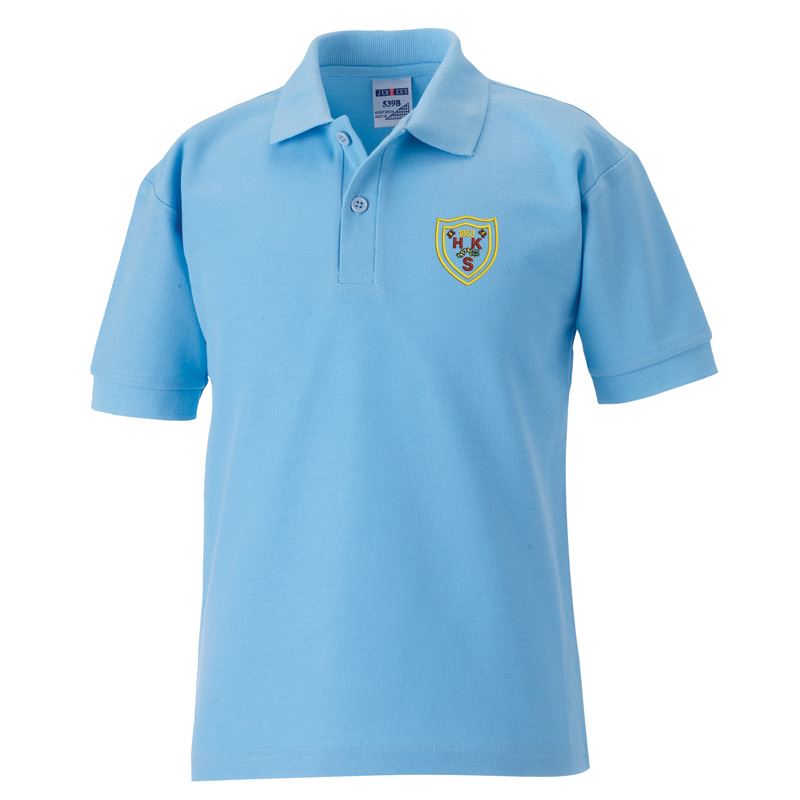 Heathery Knowe Primary Poloshirt Sky