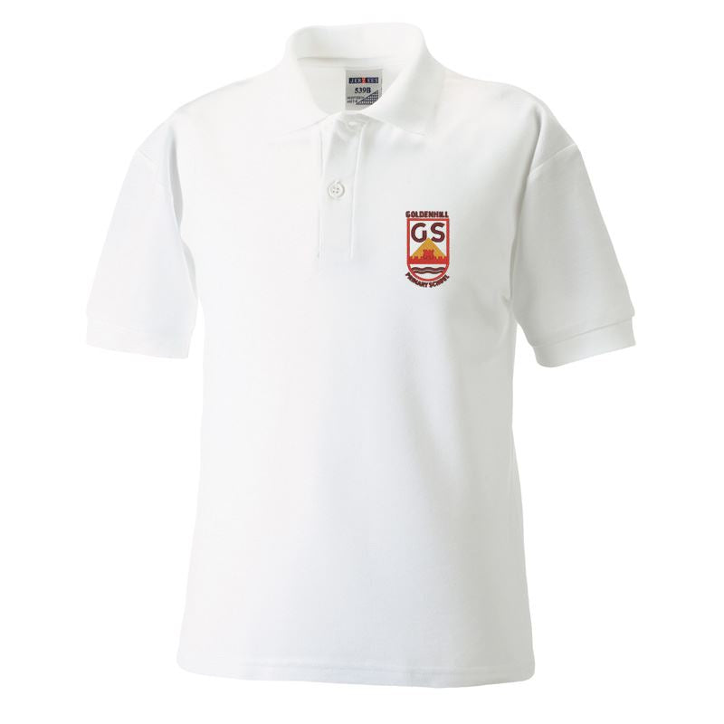 Goldenhill Primary Poloshirt White