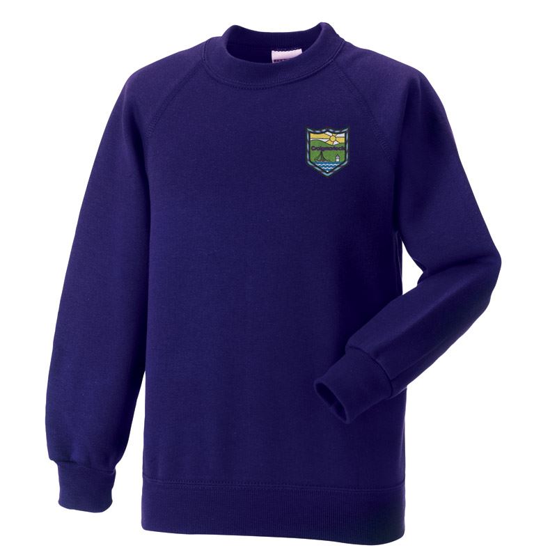 Craigmarloch Junior School Crew Neck Sweatshirt Purple
