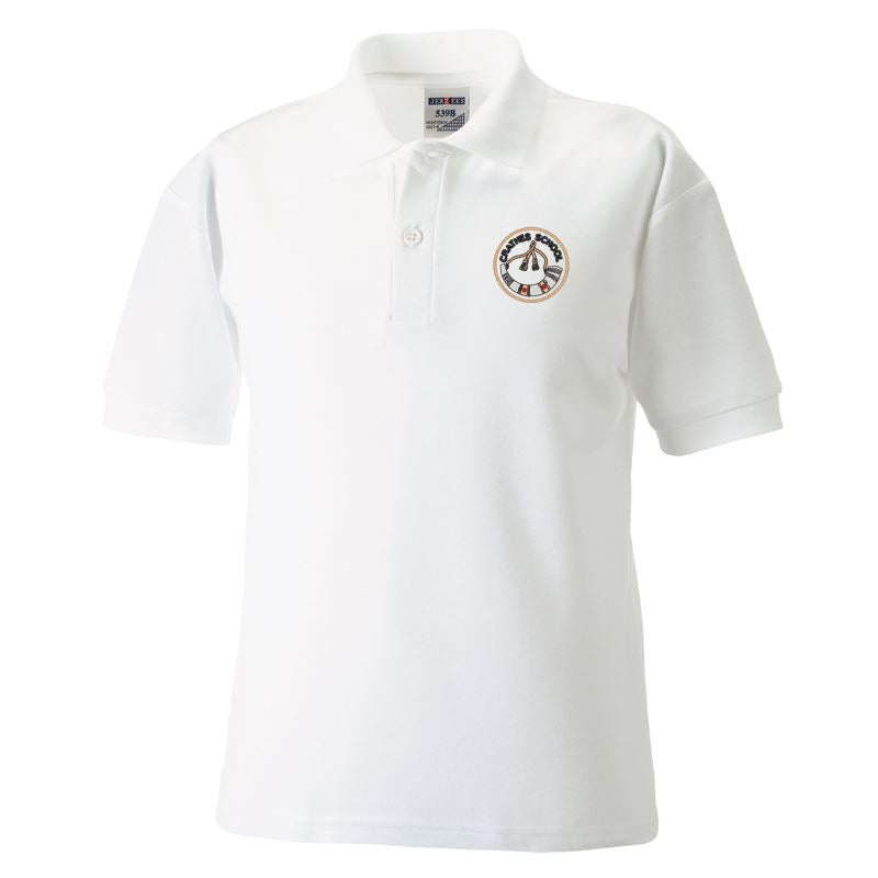Crathes Primary Poloshirt White