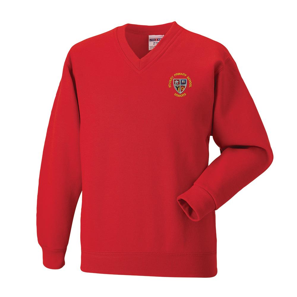 Stanley Primary V-Neck Sweatshirt Red (Primary)