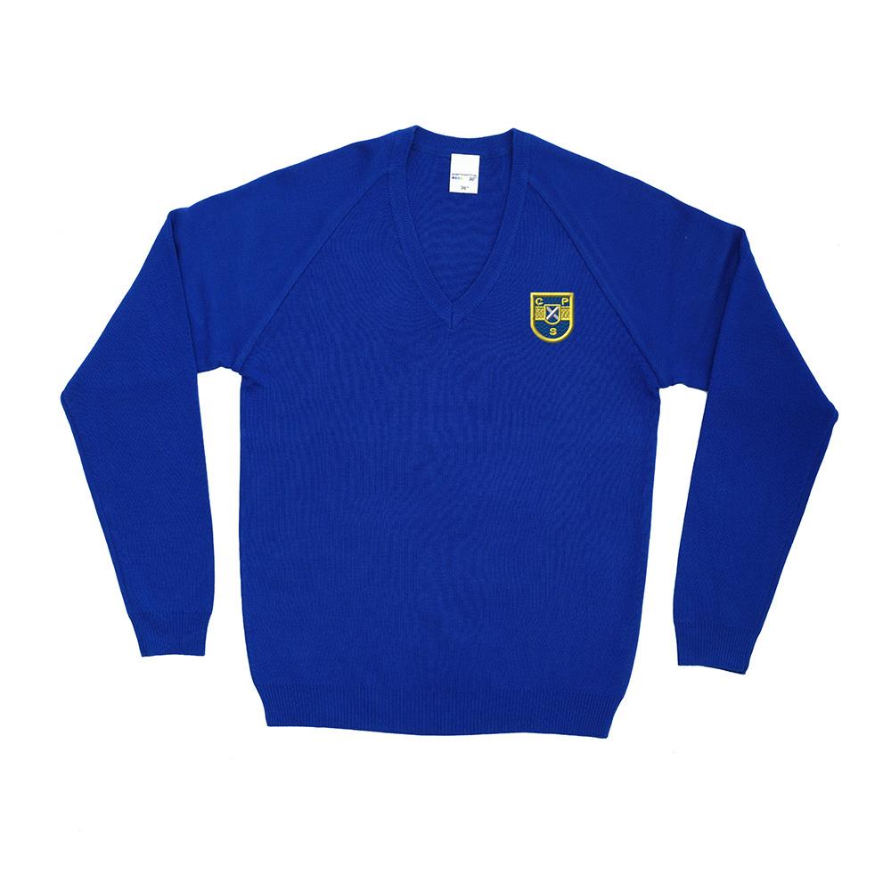 Castlepark Primary 50/50 V-Neck Royal