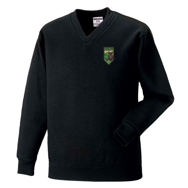 Craigowl Primary V-Neck Sweatshirt Black