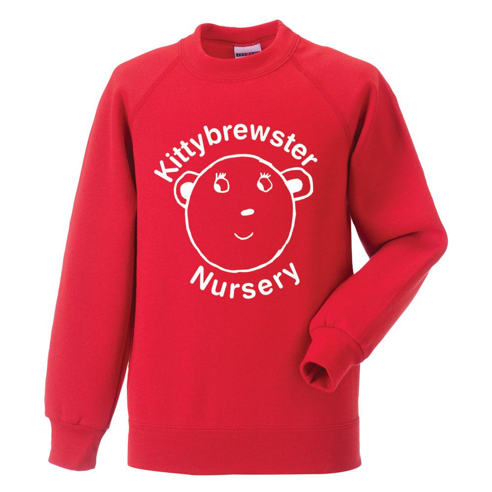 Kittybrewster Nursery Crew Neck Sweatshirt Red