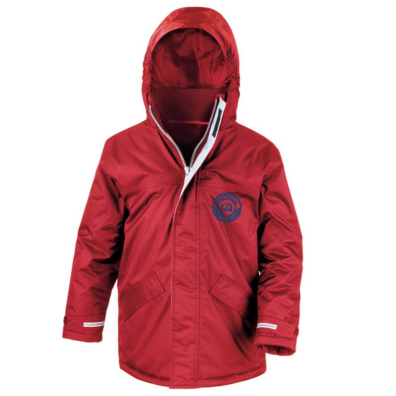 Muthill Primary Core Kids Winter Parka Red