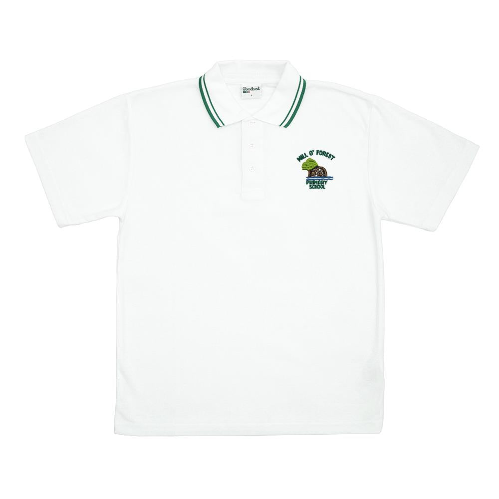 Mill O Forest Primary Trimmed Polo White/Bottle