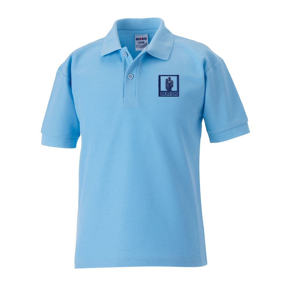 Burgh Primary Poloshirt Sky