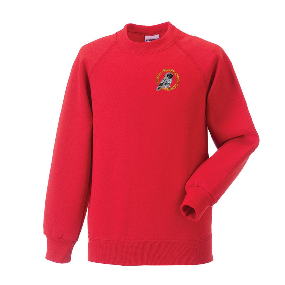 Kirkhill Primary Crew Neck Sweatshirt Red