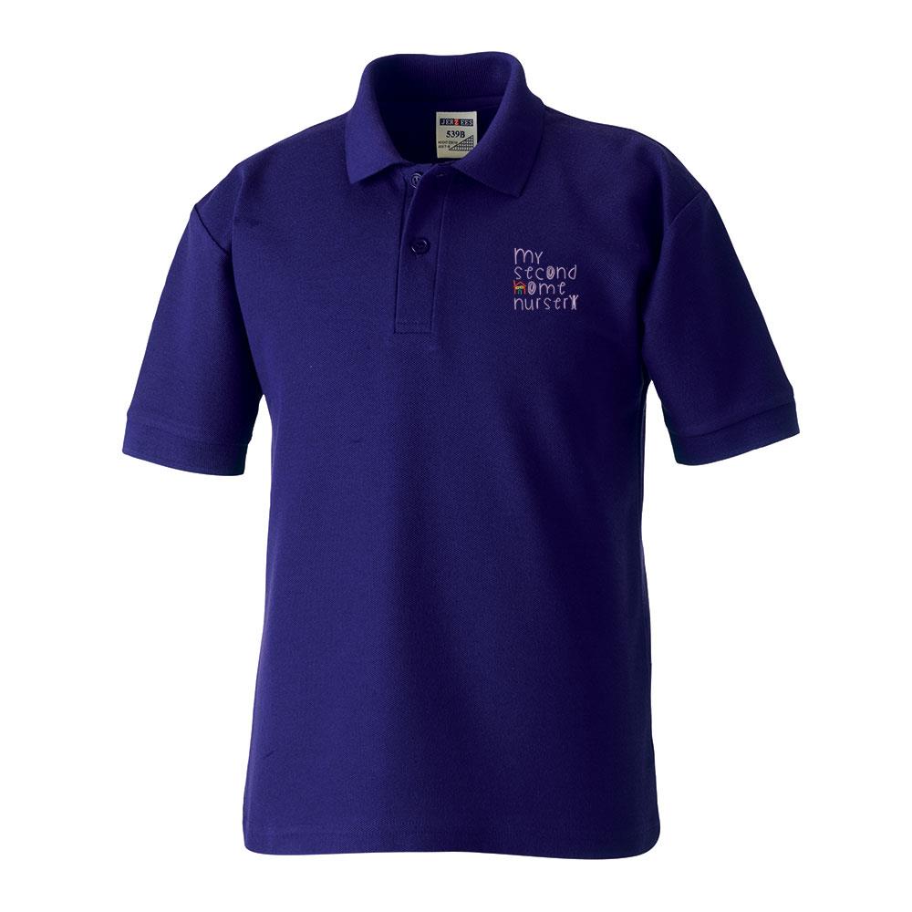 My Second Home Nursery Poloshirt Purple