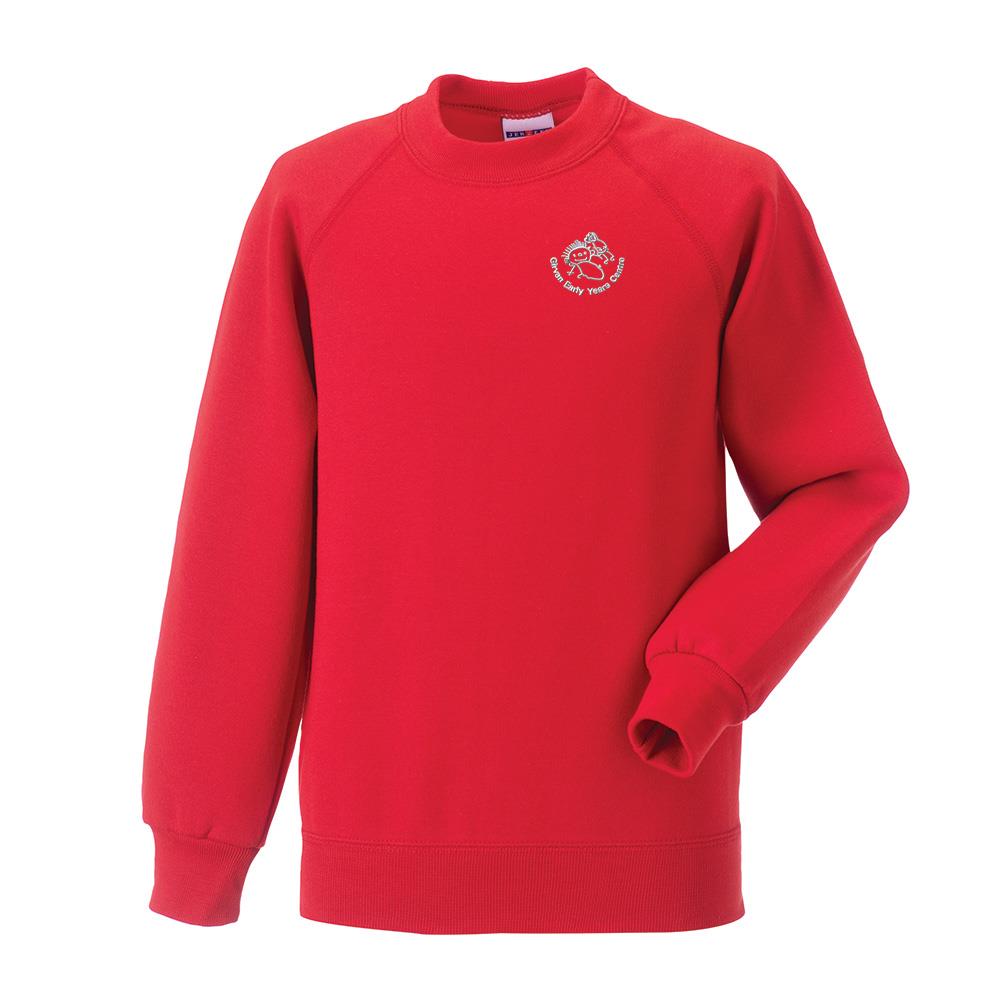 Girvan Early Years Crew Neck Sweatshirt Red