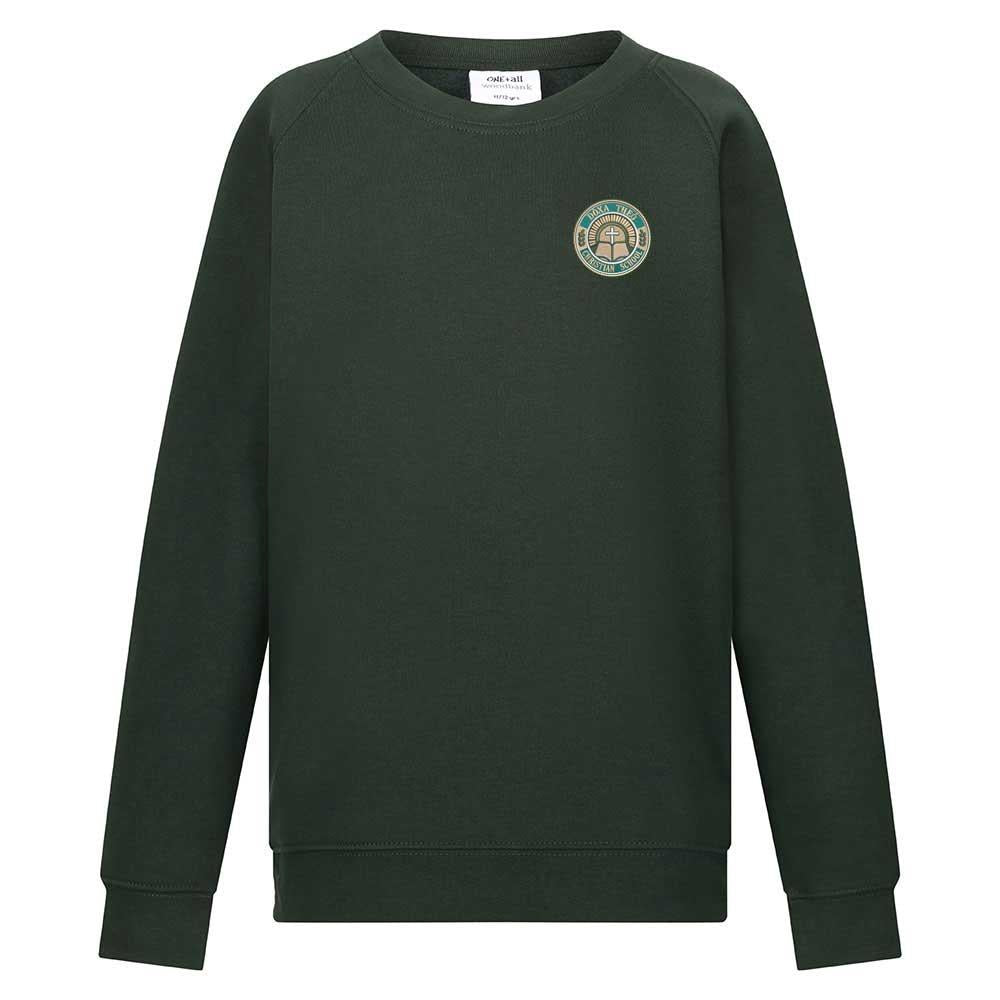 Doxa Theo Christian School Crew Neck Sweatshirt Green (PE)