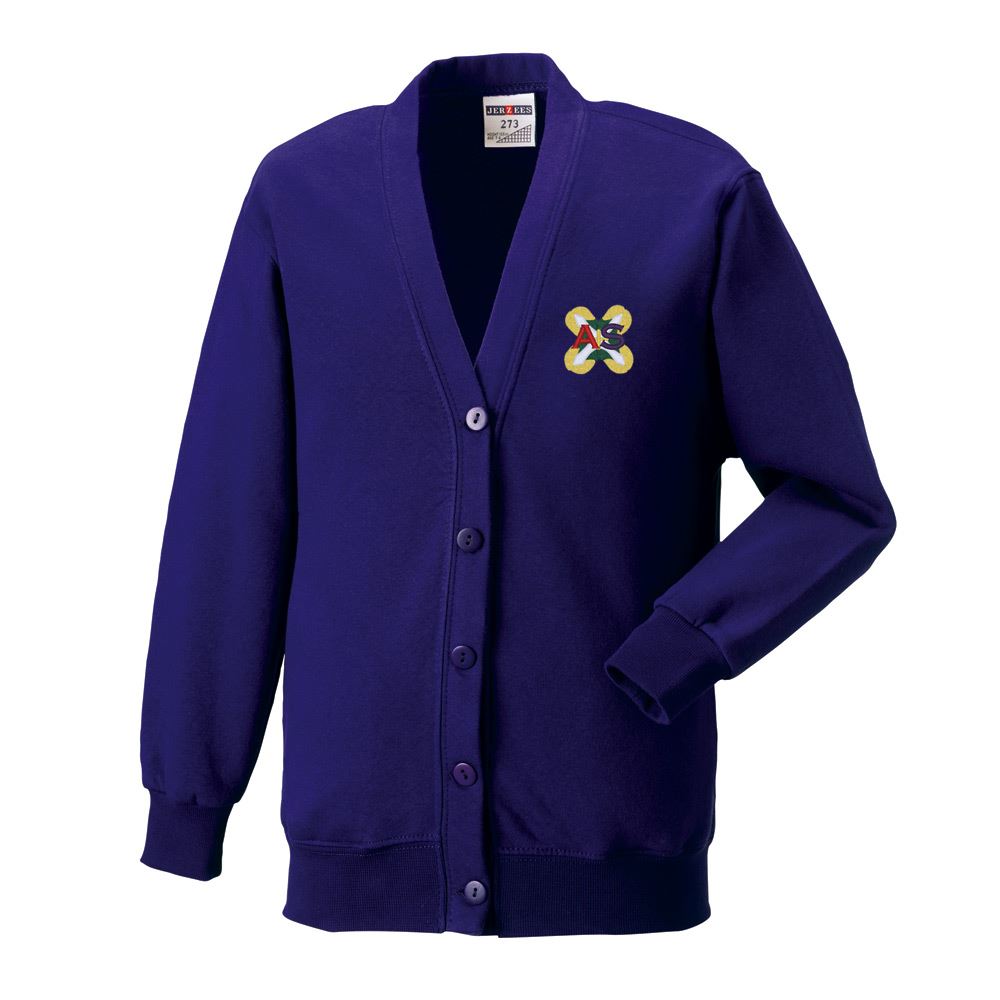 Ashton Secondary Sweat Cardigan Purple