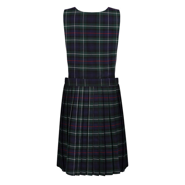 Junior Girls Pinafore Green Tartan