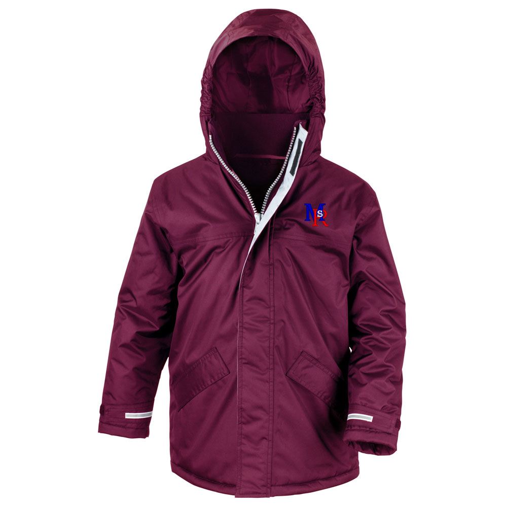 Mary Russell School Core Kids Winter Parka Burgundy