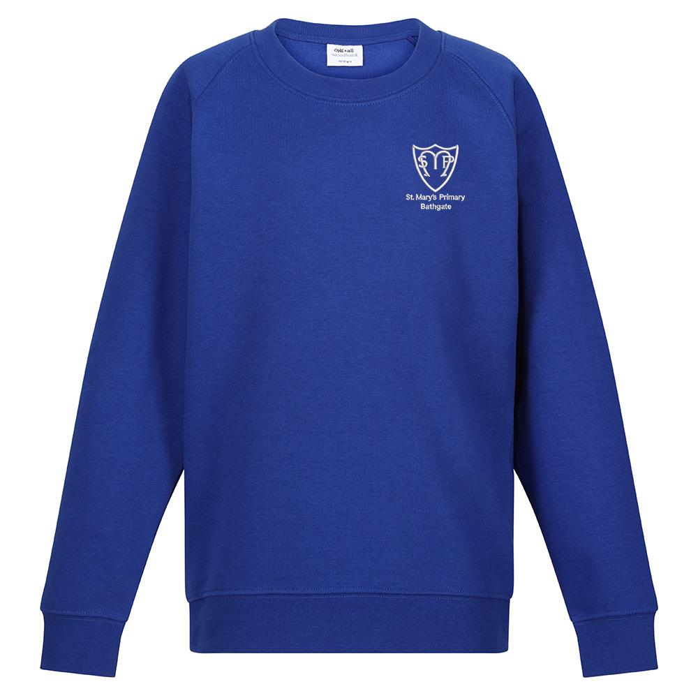 St Marys Primary Bathgate Crew Neck Sweatshirt Royal