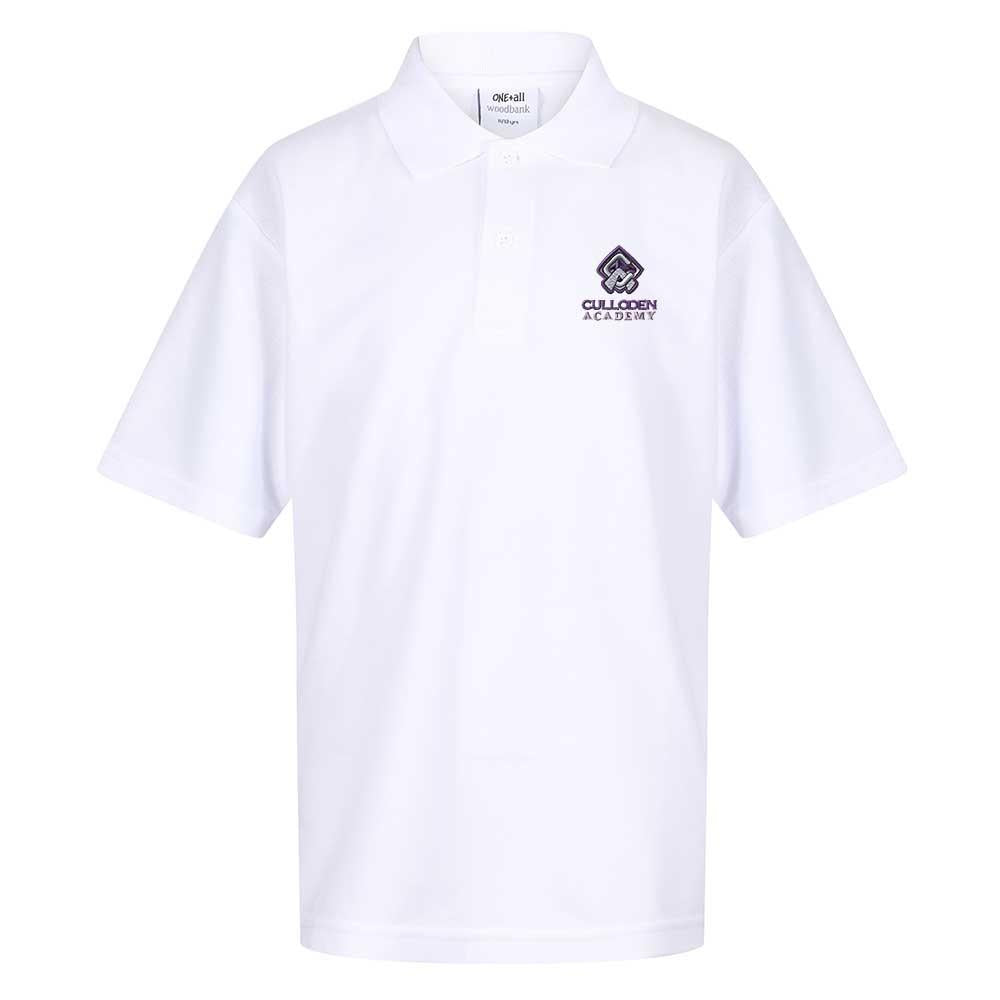 Culloden Academy Poloshirt White