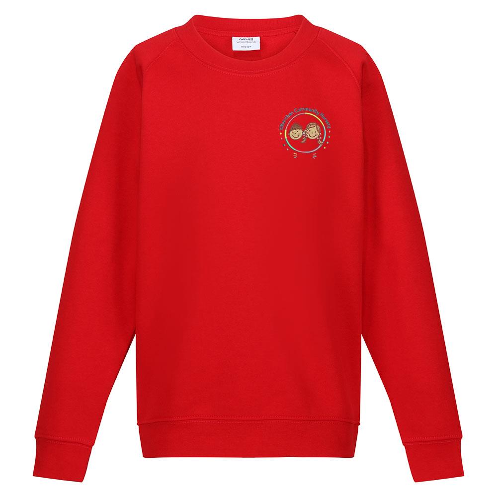 Kilbarchan Community Nursery Crew Neck Sweatshirt Red
