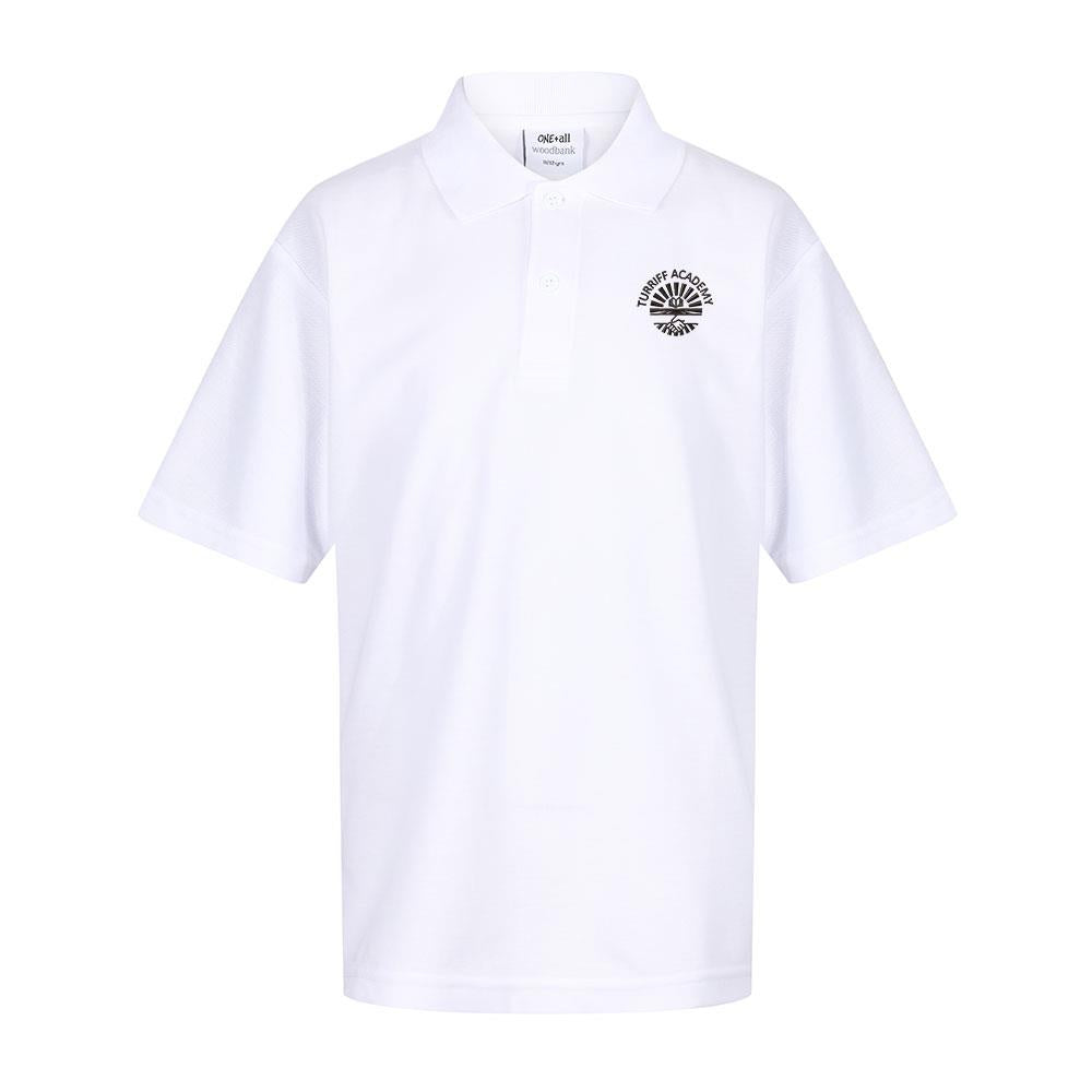 Turriff Academy Poloshirt White