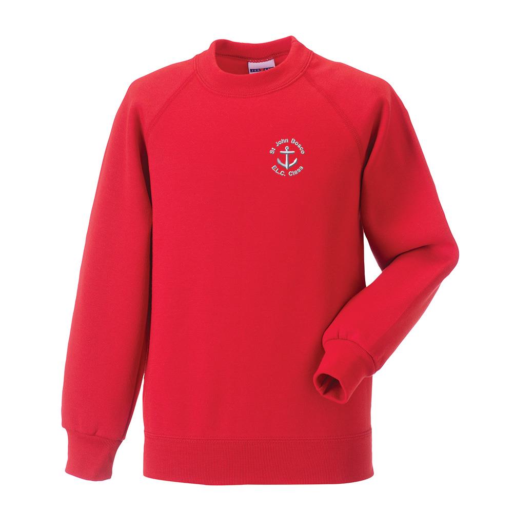 St John Bosco Nursery Erskine Crew Neck Sweatshirt Red