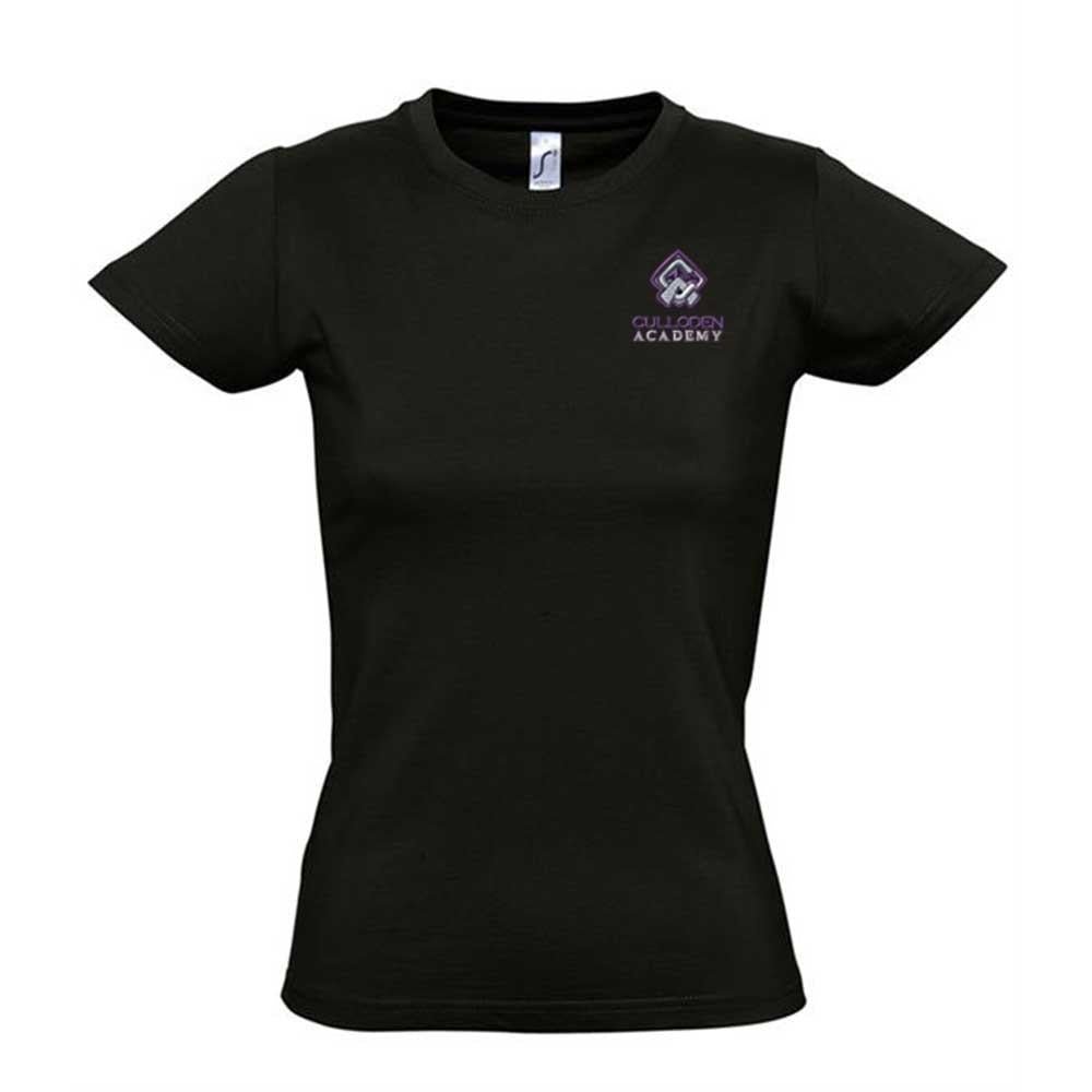 Culloden Academy Ladies T-Shirt Black