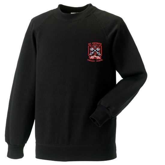 St Peters Primary Paisley Crew Neck Sweatshirt Black