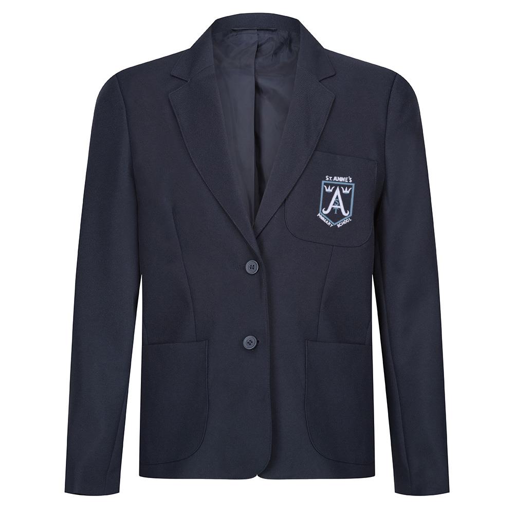 St Annes Primary Girls Poly Blazer Navy