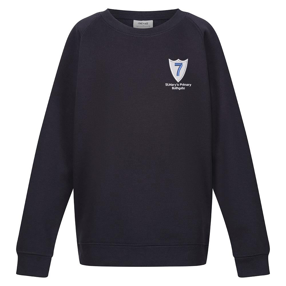 St Marys Primary Bathgate Crew Neck Sweatshirt Navy (Primary 7)