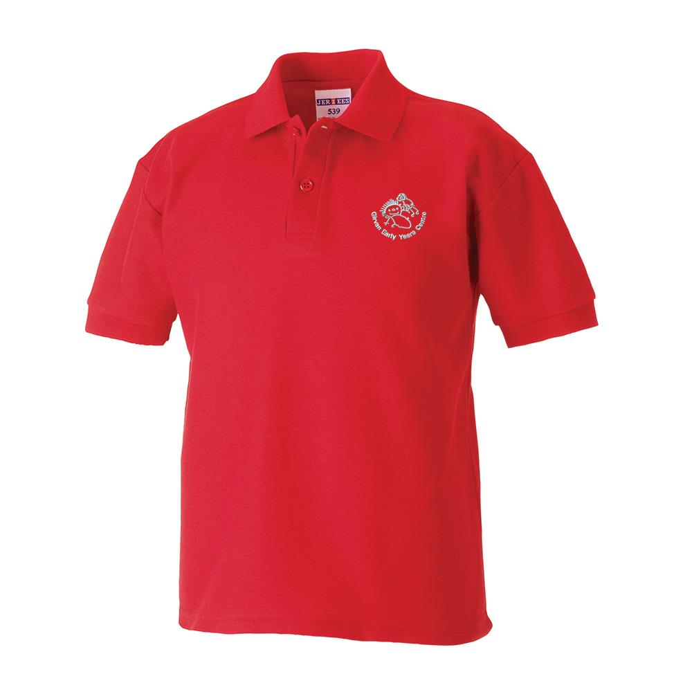 Girvan Early Years Poloshirt Red