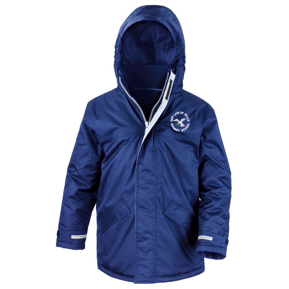 Our Lady of the Peace Primary Core Kids Winter Parka Royal